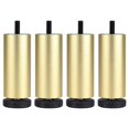 thumbnail image 2 of Patas del sofá 4 piezas DIY aleación de aluminio muebles patas sofá sofá armario TV soporte patas diámetro: 38 Dorado 18cm Fanmusic Patas del sofá, 2 of 7