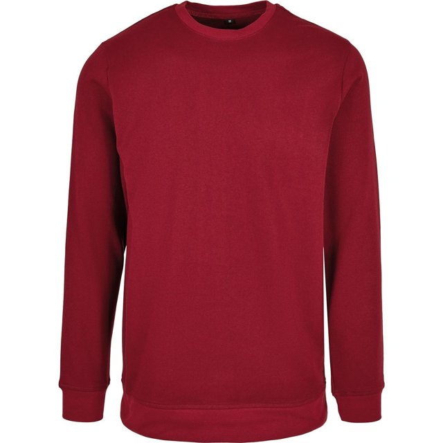 Build Your Brand Chandail en Molleton Basique à Col Rond pour Hommes