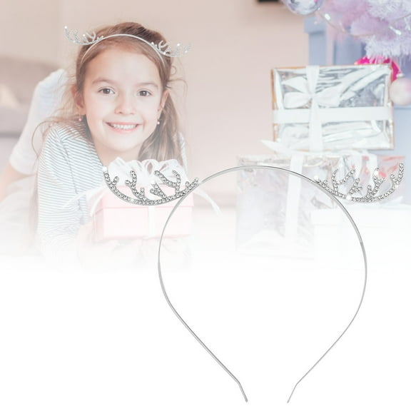 Alloy Headband Hair Accessories for Women Festive Christmas Snow Holiday Party Hair Clips Elegant Hairpins