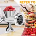 thumbnail image 3 of HLONK Manual Meat Grinder with Handle Meat Crank Rustproof Meat Grinder Sausage Maker Table Mount Pork Mincer with 3 Sausage Maker Tube Multifunctional Grinding Machine for Home Kitchen, 3 of 8