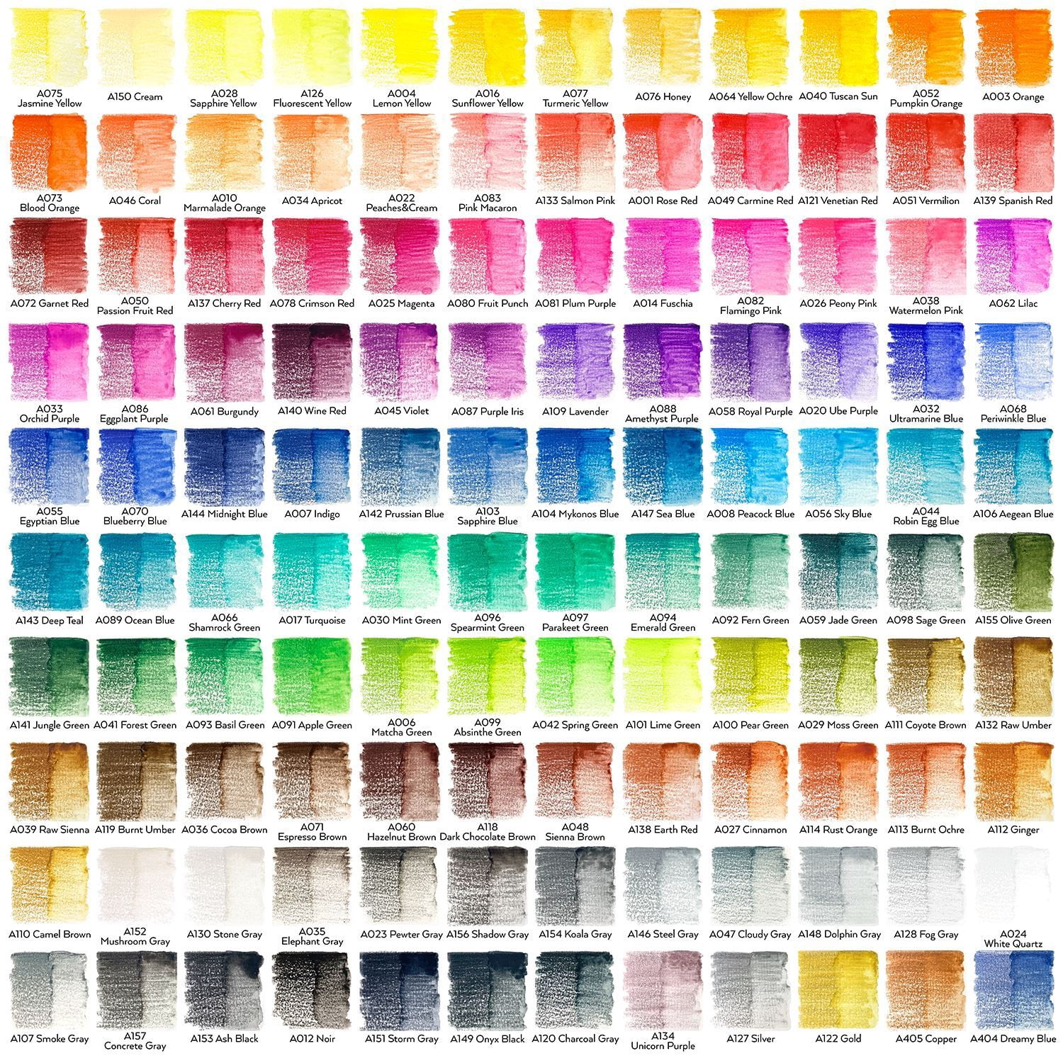 Arteza Professional Watercolor Pencils, 120 Count, Assorted Colors