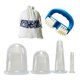 thumbnail image 1 of Juego de ventosas de silicona con ventosa de 4 piezas + rodillo de masaje, juego de terapia de ventosas al vacío para masaje facial y corporal para el tratamiento de la celulitis y la relajación muscular Ormromra 2035681-4, 1 of 8