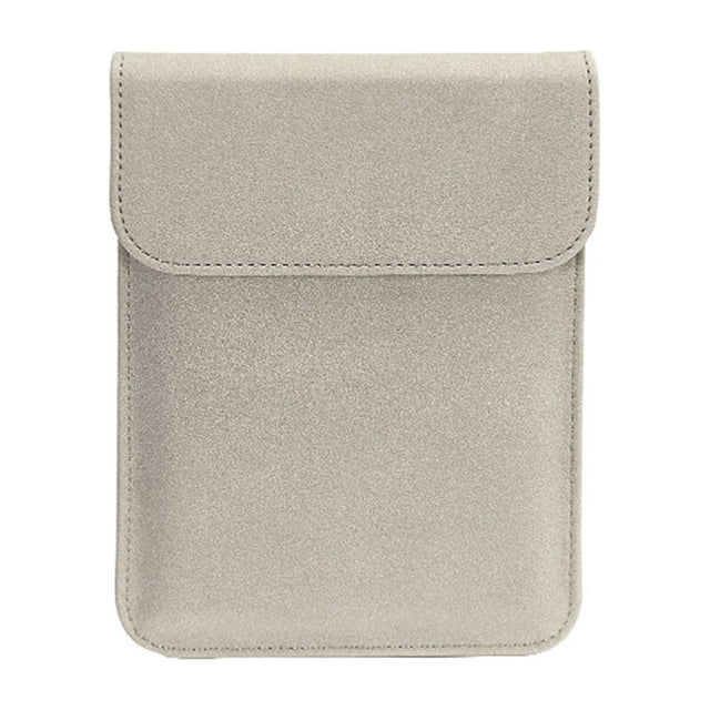 ziyahi Tablet Sleeve Bag Protection Protective Pouch Fuax Leather Case Insert Covers Bag Portable Lightweight Accessory Light Gray