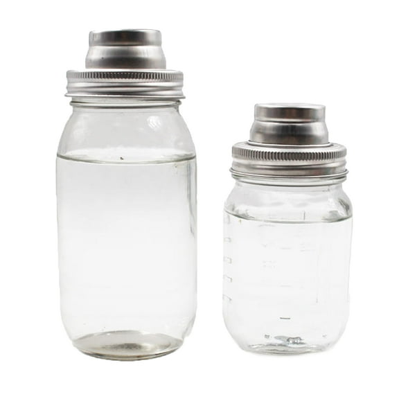 FONDOTIN Lids For Wide Mouth Mason Jars Silver 1Pack 2.8x2.8x1.7In