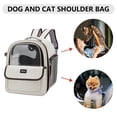 thumbnail image 4 of Gato Perro Mochila Transpirable Pet Outing Bag Pet Cat Carrying Front Bag (Negro) Ndcxsfigh Libre de BPA, 4 of 6