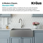KRAUS Standart Pro 36 Apron Front Farmhouse 16 Gauge Single Bowl Stainless Steel Kitchen Sink