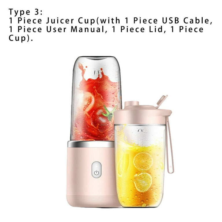 Cheap 400ml Portable Electric Juicer Fruit Juice Cup USB Rechargeable  Automatic Small Fruit Squeezer Food Mixer Ice Crusher Portable Juicer  Machine