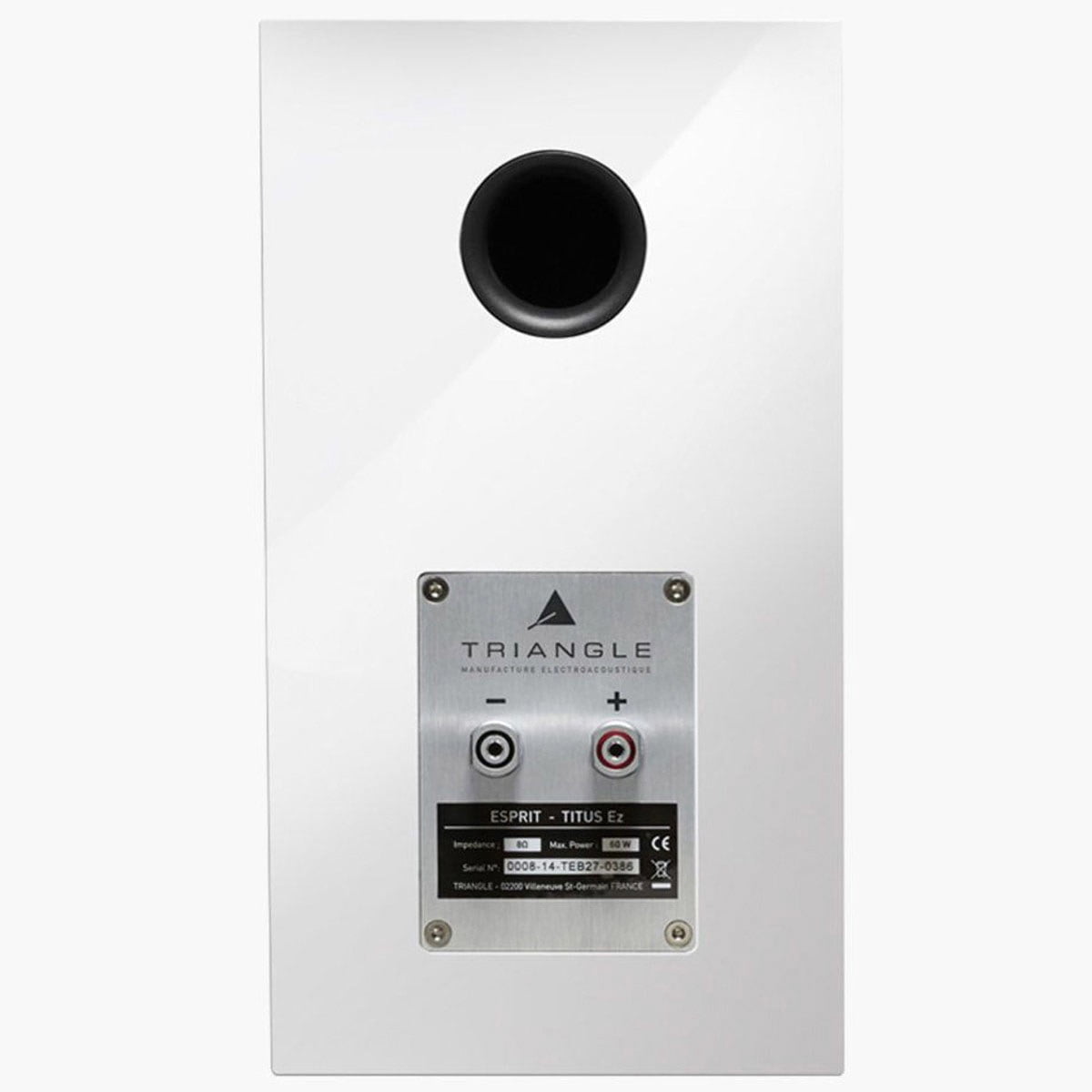 Triangle Esprit Titus Ez Hi-Fi Bookshelf Speakers, White High Gloss, Pair
