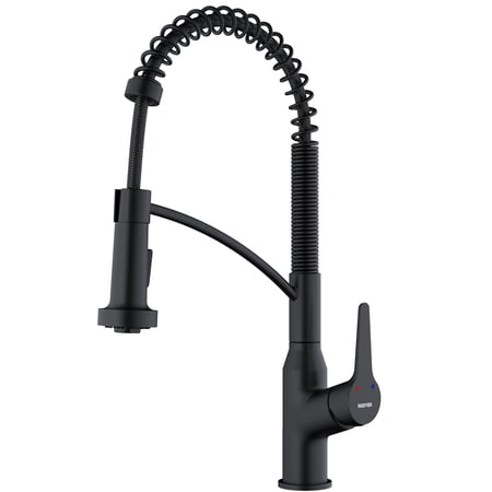 Karran Usa Kkf210 Scottsdale 1.8 GPM 18-5/8 Single Hole Kitchen Faucet - Black