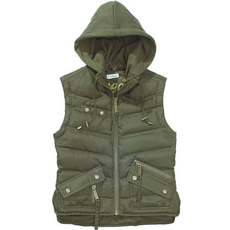 Juniors Bubble Vest with Detachable Hood