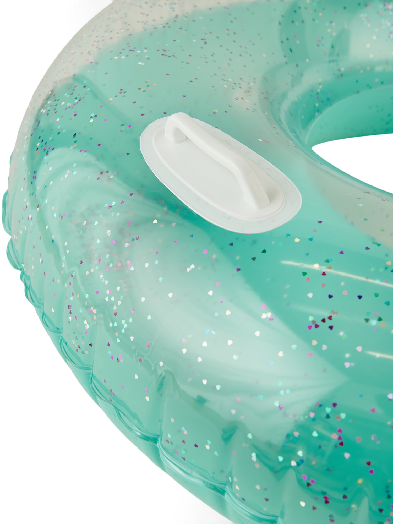 Justice Glitter Tube Pool Float with Grab Handles Fabulous Fun