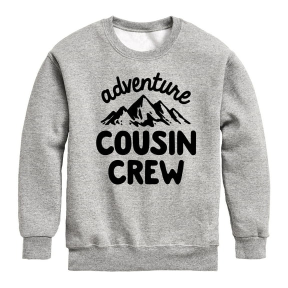 Instant Message - Adventure Cousin Crew - Toddler & Youth Crewneck Fleece Sweatshirt