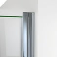thumbnail image 2 of DreamLine SDA233W720VMX01 Alliance Swing 33" W x 72 5/8" H Semi-Frameless Swing Shower Door in Chrome and Clear Glass, 2 of 5