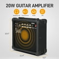 thumbnail image 6 of GST Stylish H-S-S Pickup Electric Guitar Kit with 20W AMP Bag Guitar Strap Black, 6 of 12