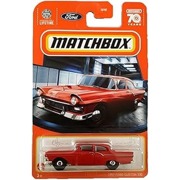 Matchbox 1957 Ford Custom 300 Red 21 of 100
