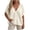 White, variant on Womens Blouses V Neck Short Sleeve Oversized Button down Cardigans Casual Solid Color Knitwear Sweater Tops