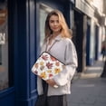 thumbnail image 6 of FORMRS 13-13.3 inch Laptop Sleeve Case Soft Carrying Quilted Computer Bag Cover, Gray Autumn Leaves, 6 of 7