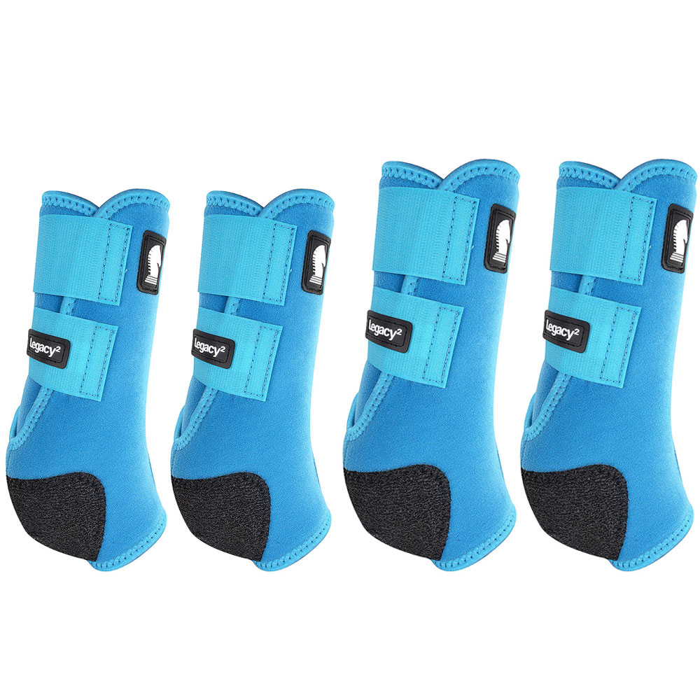 69CE Med Classic Equine Legacy2 Horse Front Hind Sports Boots 4 Pack