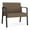 Castillo Quarry, variant on Waterfall Reception Waiting Room Healthcare Bariatic Chair / Black Steel / Black