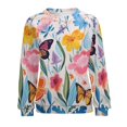 thumbnail image 7 of Watercolor Butterfly Mom Sweatshirt For Women Long Sleeve Pullover, 7 of 7