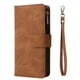 thumbnail image 1 of Flip Wallet PU Leather Case For IPhone 14 13 12 11 Pro X XS Max XR 8 7 6 6s Plus SE 2020 2022 4G 5G Card Slot Zipper Strap Phone Bag Cover, 1 of 5
