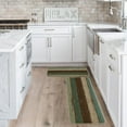 thumbnail image 4 of Green Retro Rustic Wood Texture Kitchen Mats Set of 2, Home Spring Summer Decor Kitchen Rugs for Floor - 17x29 and 17x47 Inch, 4 of 6