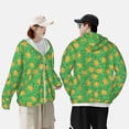 thumbnail image 4 of Daiia Pumpkin Leaves UPF 50+ Sun Protection Hoodie Jacket Lightweight Long Sleeve Sun Shirt for Women Men with Pocket Hiking Outdoor-3X-Large, 4 of 7
