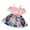 Pink, variant on Coerni Baby Girls Off Shoulder Dress Floral Swing Dresses Ribbed Summer Casual Sundress Little Girl Elegant Princess Dress