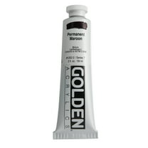 Golden Heavy Body Artist Acrylics - Permanent Maroon, 2 oz Tube Tube