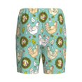 thumbnail image 2 of Lsque Chicken Laying Eggs Mens Sleep Pajama Shorts,Short Pajama Pants, Cotton Ultra-Soft Knit-Large, 2 of 9