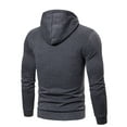 thumbnail image 5 of Kcodviy Men's Sweater Solid Color Loose Large Size Hooded Sweater Top Insulated Sweatshirt Men Oversized Hoodie Mens Hoodies Pack Mens Hooded Sweater Hooded Sweatshirts Sweatshirts Bulk Tall Mens Swea, 5 of 6