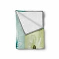 thumbnail image 2 of Abstract Soft Flannel Fleece Throw Blanket, Daisy Flowers in Different Featured Framed Saturated Image, Cozy Plush for Indoor and Outdoor Use, 50" x 60", Avocado Green Turquoise, by Ambesonne, 2 of 6