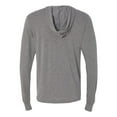 thumbnail image 2 of Bella + Canvas Unisex Jersey Long-Sleeve Hoodie, Large, Grey Triblend, 2 of 4