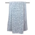 thumbnail image 1 of Design Imports CAMZ33210 Blue Embossed Bone Print Pet Blanket, 1 of 1