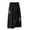 Black, variant on Women's Pants Casual Petite S Culottes Linen Blend Wide Leg Elastic Waist Palazzo With Pockets Capris Trousers