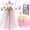 Multicolor, variant on Princess Dress Up Clothes Cape Skirt Toys,Easter Birthday Gift for 3-12Y