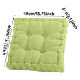 thumbnail image 3 of Square Floor Pillow Cushion, 16x16 Inch Corduroy Seat Cushion for Meditation, Decorative Chair Pad for Indoor Outdoor Use, Comfy Pillow for Dining Room, Kitchen, Office, and Living Room, 3 of 5