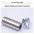thumbnail image 2 of 12pcs Sign Standoff Screws Advertising Screws Stainless Steel Wall Standoff Mounts Nails, 2 of 8