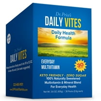 Dr. Price’s Daily Vites Multivitamin – 30 Packets | B-Complex Vitamin & Mineral Drink Mix | Zero Sugar, Non-GMO