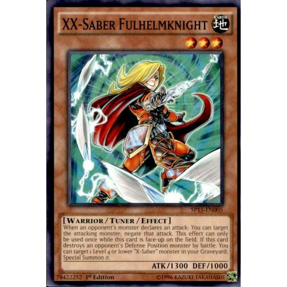 YuGiOh 2015 Star Pack ARC-V Common XX-Saber Fulhelmknight SP15-EN005