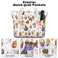 thumbnail image 2 of Tote Bag for Women - Halloween Treats Pattern Shoulder Bag - Large Utility Work Duffle Bag with Zipper Handbag for Travel, Work, Sprots, 2 of 5