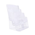 thumbnail image 2 of Soporte de acrílico para folletos, soporte para escritorio o pared, diseño trasero inclinado, soporte para carteles transparente 3 cuadrícula, 2 of 8