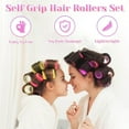 thumbnail image 2 of Hair Curlers,Hair Rollers for Women,Self Grip Hair Rollers Curlers Set,33Pcs Hair Roller Sets 3 Sizes (Large, Medium, Small) with Clips and Comb for Long Medium Short Thick Fine Thin Hair Volume, 2 of 8