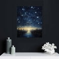 thumbnail image 4 of Nawypu  Starry Sky Wall Art Living Room Bedroom Wall Decor, Meteor, Tree, Romantic Night Sky Wall Art, Home Decoration Modern Art Waterproofing, 4 of 4