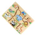 thumbnail image 2 of Rompecabezas deslizante Educativo Montessori lógico Desarrollo Rompecabezas Juguetes de para Niños animales salvajes, 2 of 7