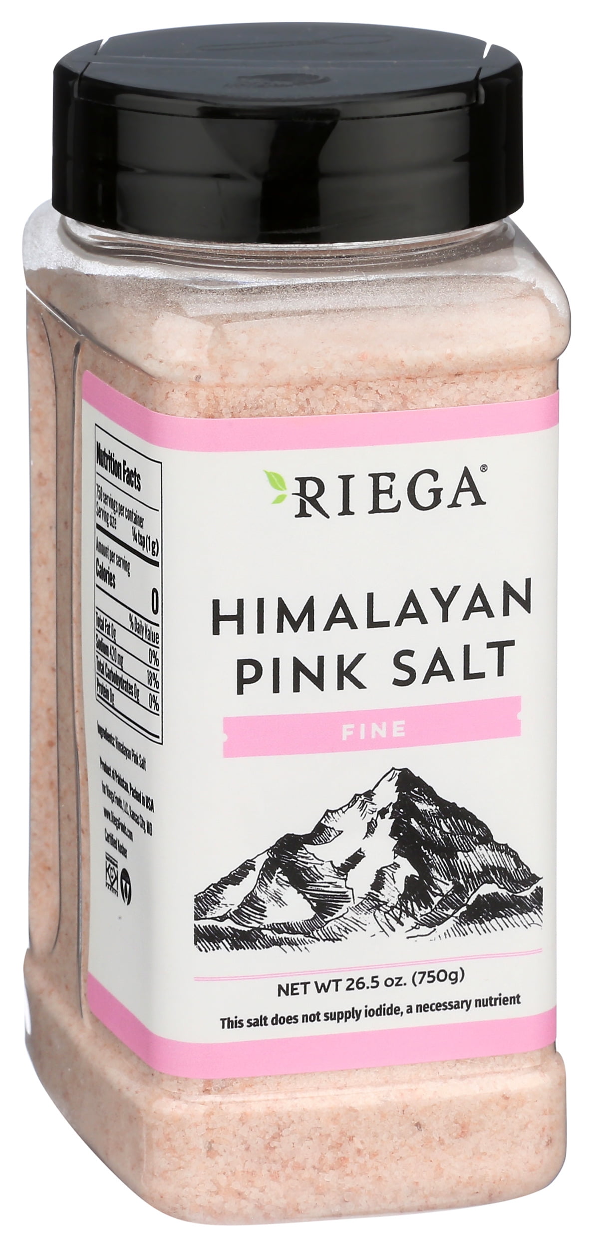 (Pack of 6), Riega Himalayan Pink Salt Fine, 26.5 oz