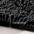 thumbnail image 2 of Tapete de Baño Antideslizante, Suave, Duradero y Grueso, Alfombra para Baño de Felpa, Ideal para Bañera y Regadera (Negro), 2 of 4