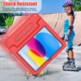 thumbnail image 6 of AVAWO Kids Case for New iPad (A16) 11th Generation 11 Inch 2025 & iPad 10th Generation 10.9" 2022 with Built-in Screen Protector Durable Shockproof Lightweight Handle Cover, Red, 6 of 10