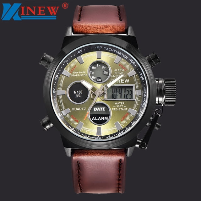 Hot6sl Liquidación de Ahorros de Verano Pulsera Reactiva Analógica de Acero Inoxidable Conduce Led, Deportiva y Militar, Cuarzo para Hombre