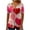 Multicolor, variant on Lmnyox Women's Short Sleeve Shirt Heart Graphic V Neck Button Tunic Tops Valentine's Day Casual T Shirt Clothes